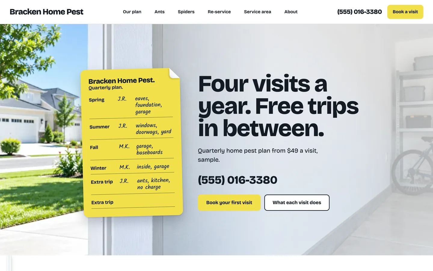 Jamb website template homepage