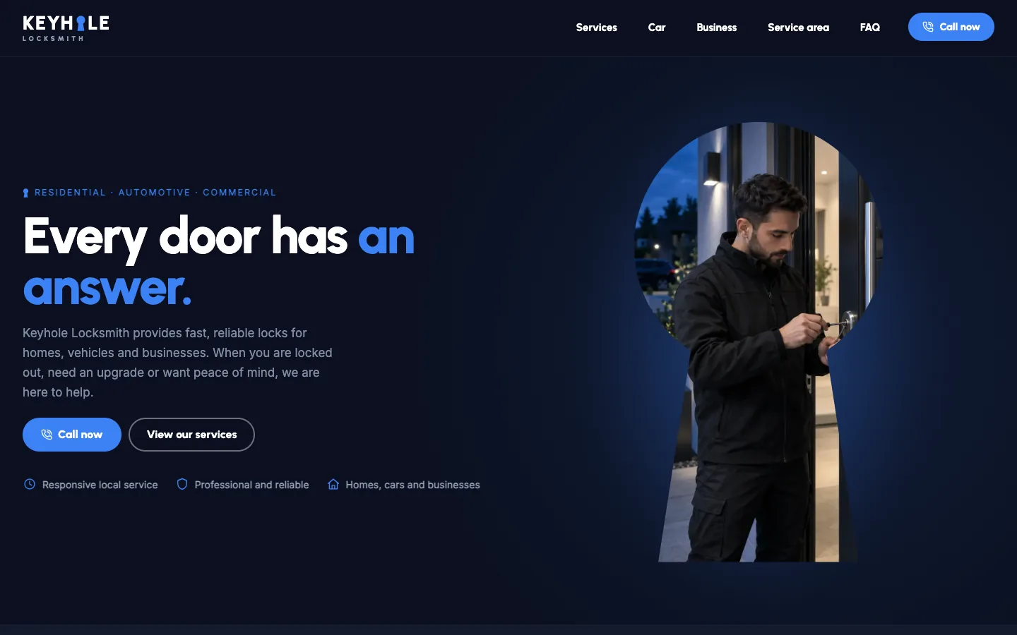 Keyhole: Homepage