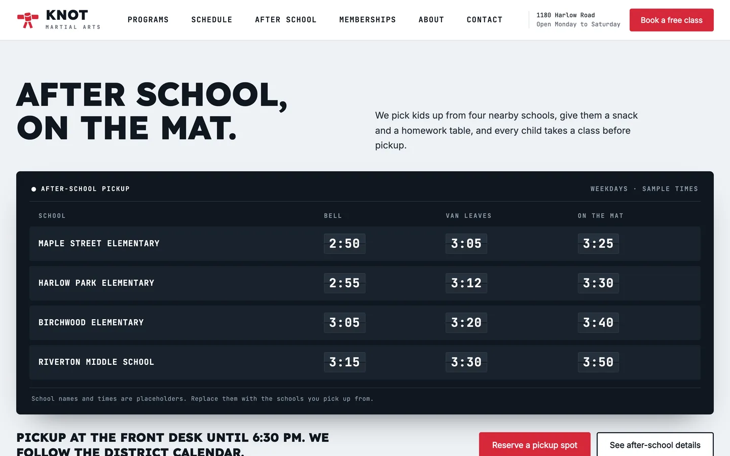 Knot: Home / after school, on the mat