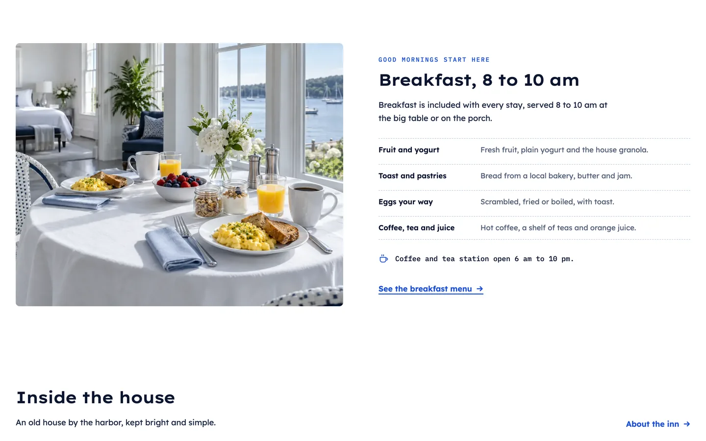 Latch: Breakfast, 8 to 10 am