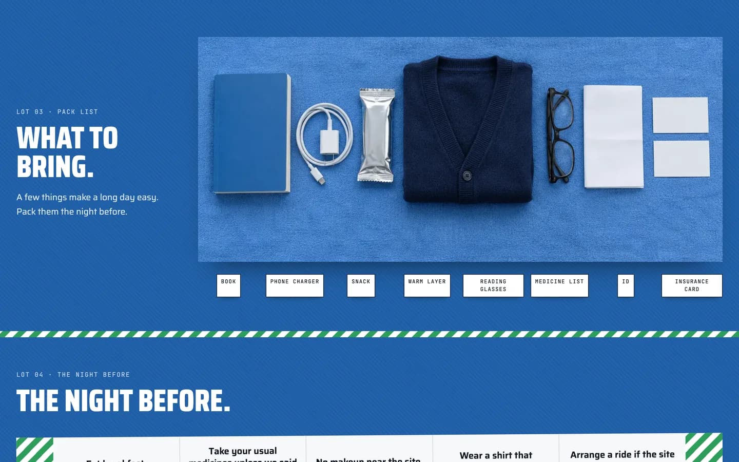 Layer: What to bring