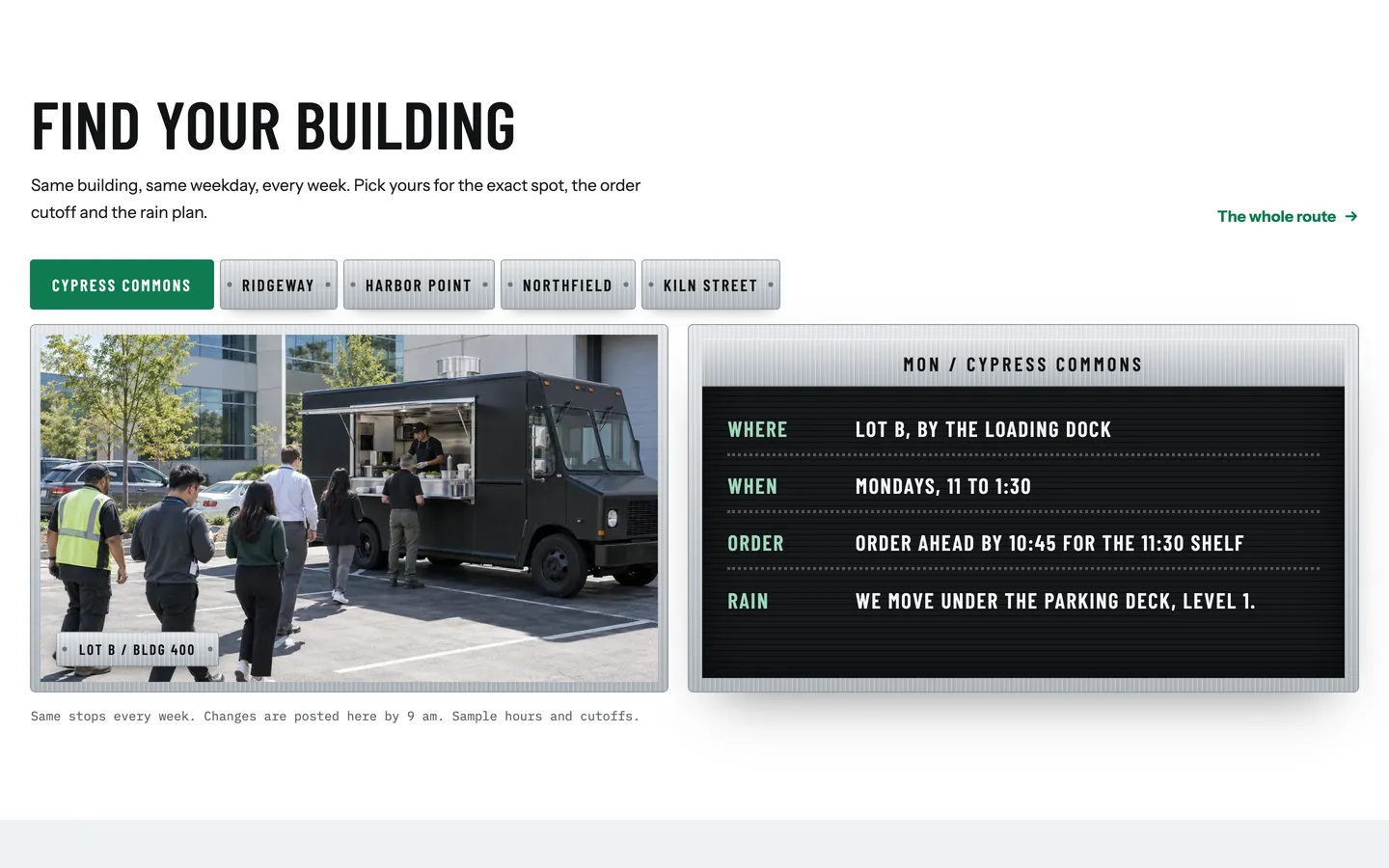 Lobby: Find your building