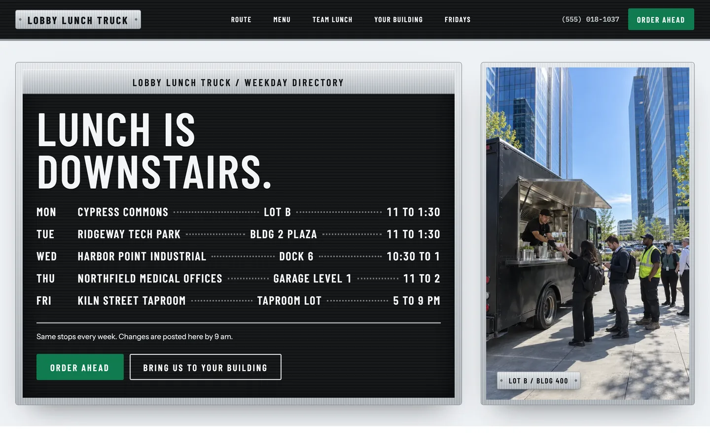 Lobby: Homepage