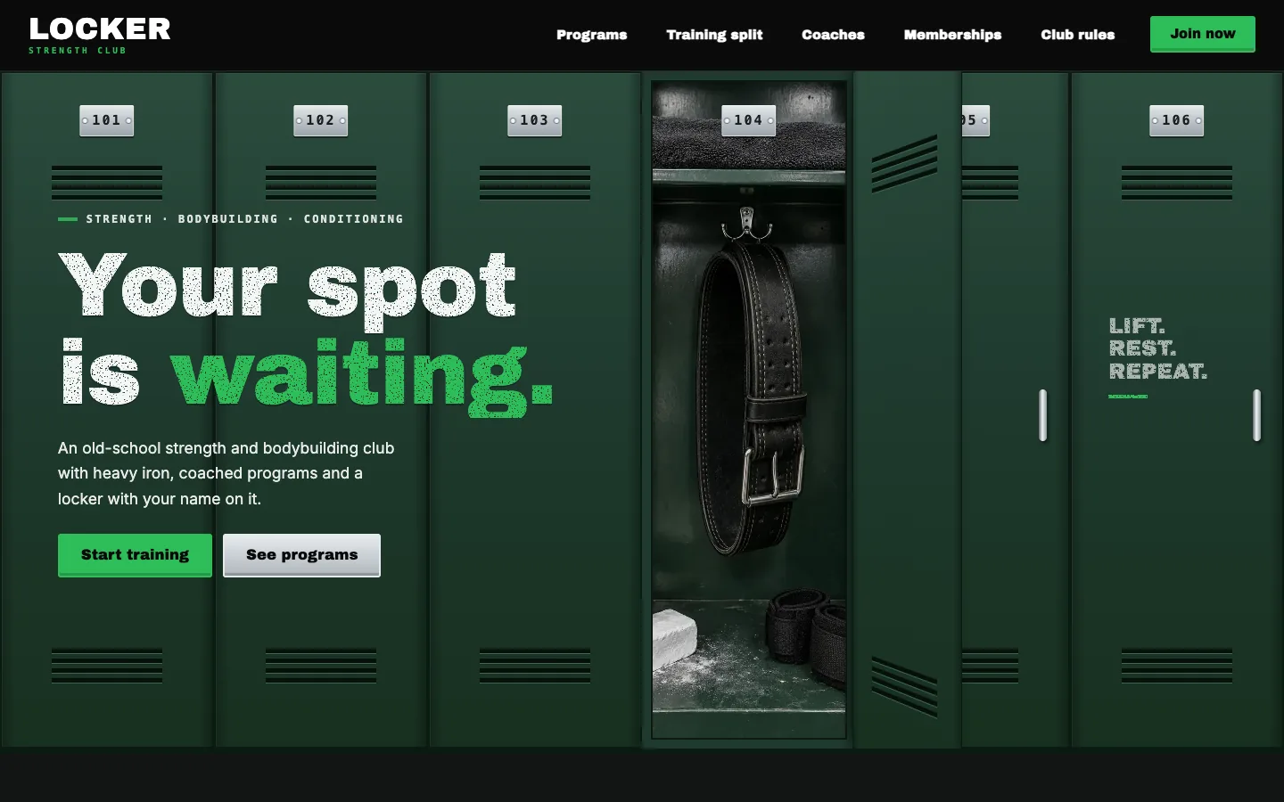 Locker homepage running in Seedly Sites
