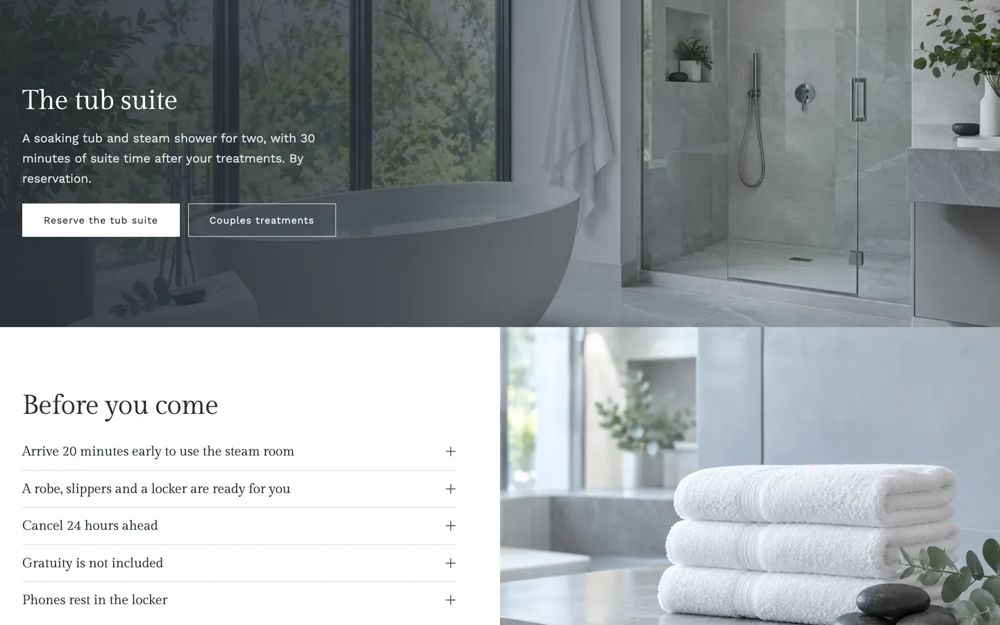Mineral: The tub suite