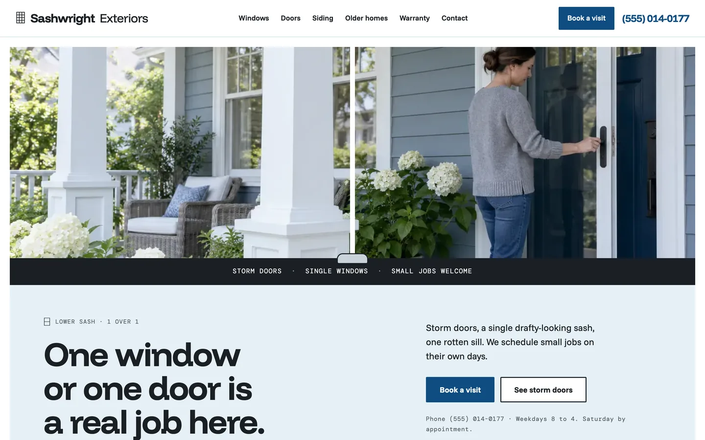 Muntin: Home / one window is a real job here