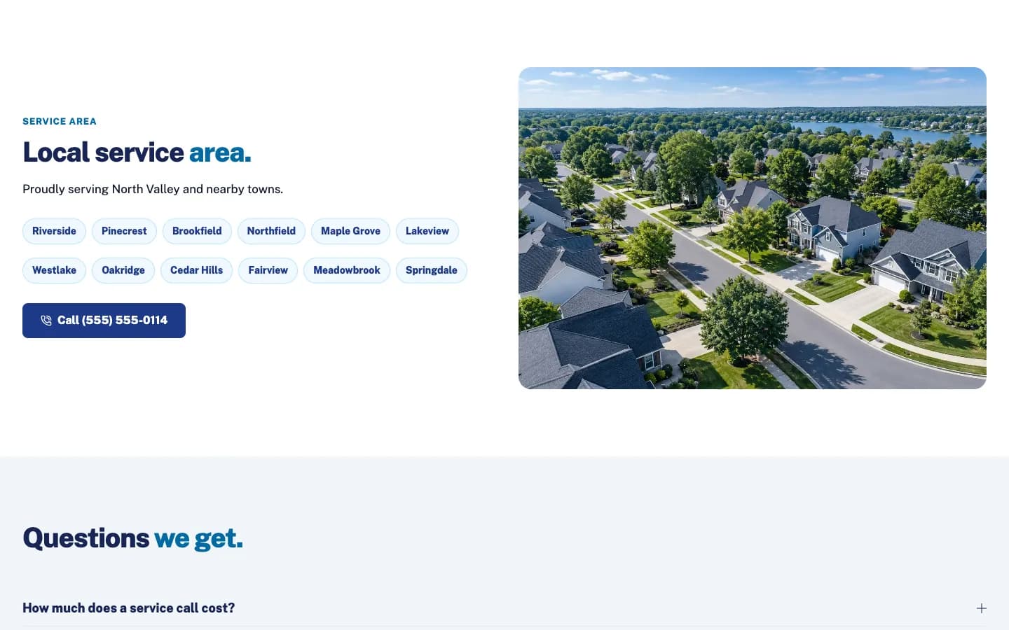 Northwind: Service area