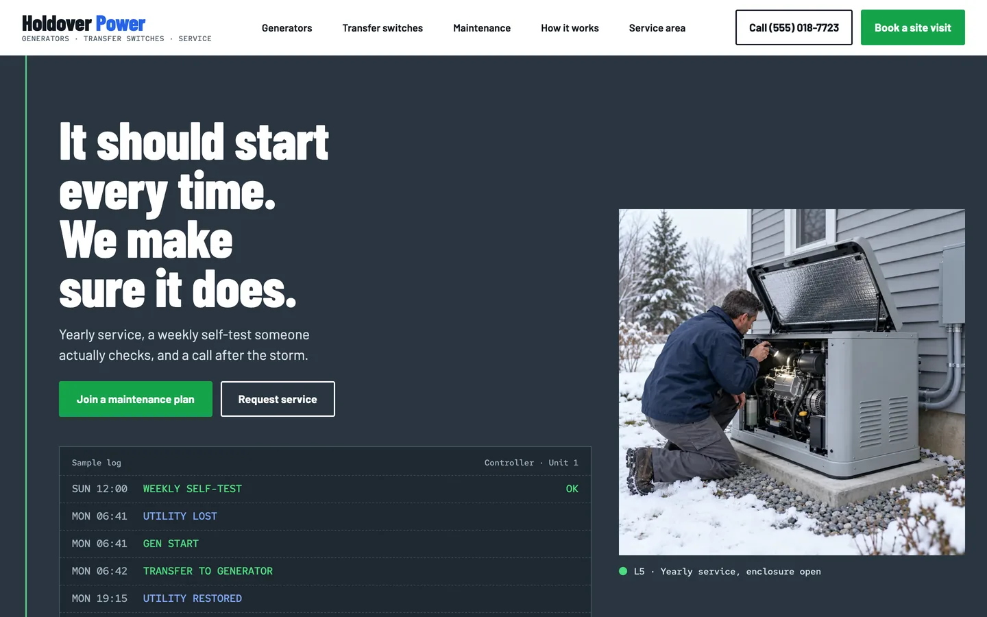 Oneline: Home / it should start every time
