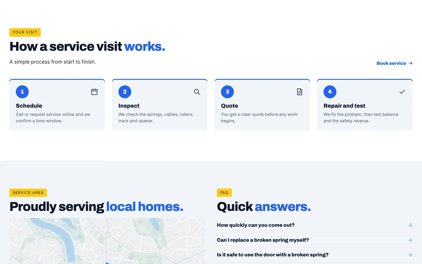 Overhead: How a service visit works