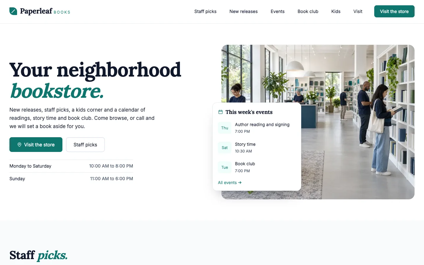 Paperleaf: Homepage