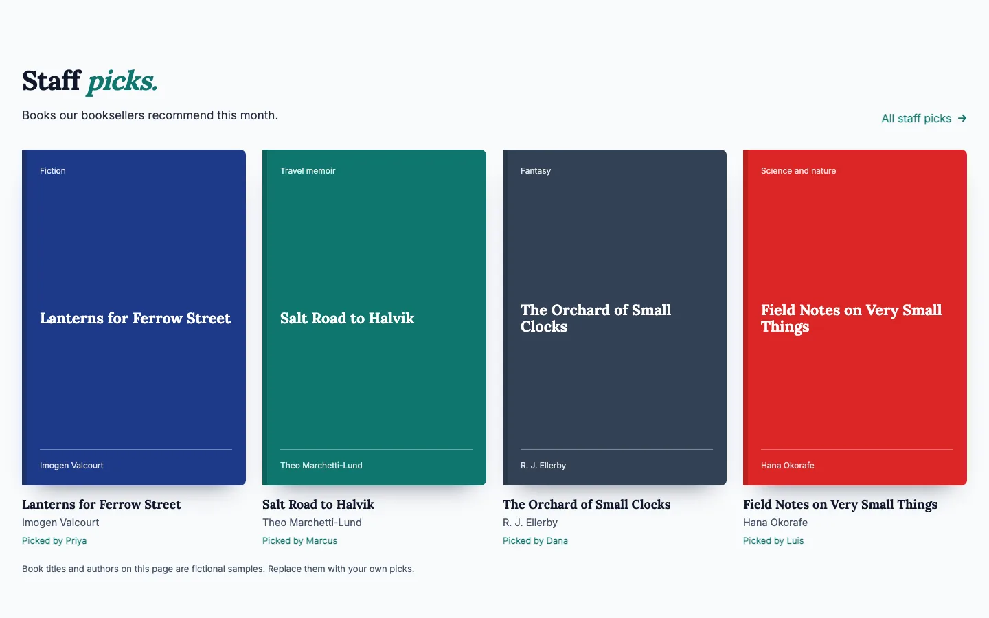 Paperleaf: Staff picks