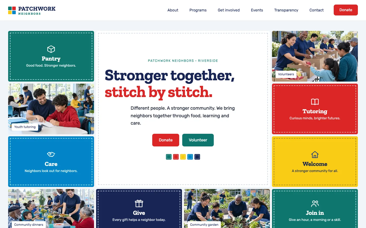 Patchwork: Homepage