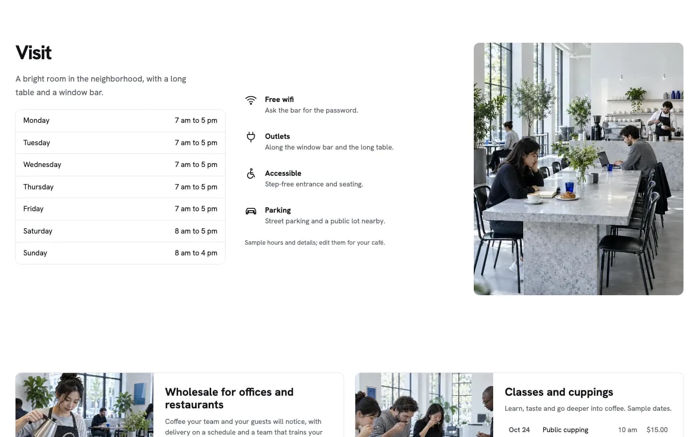 Perch: Visit