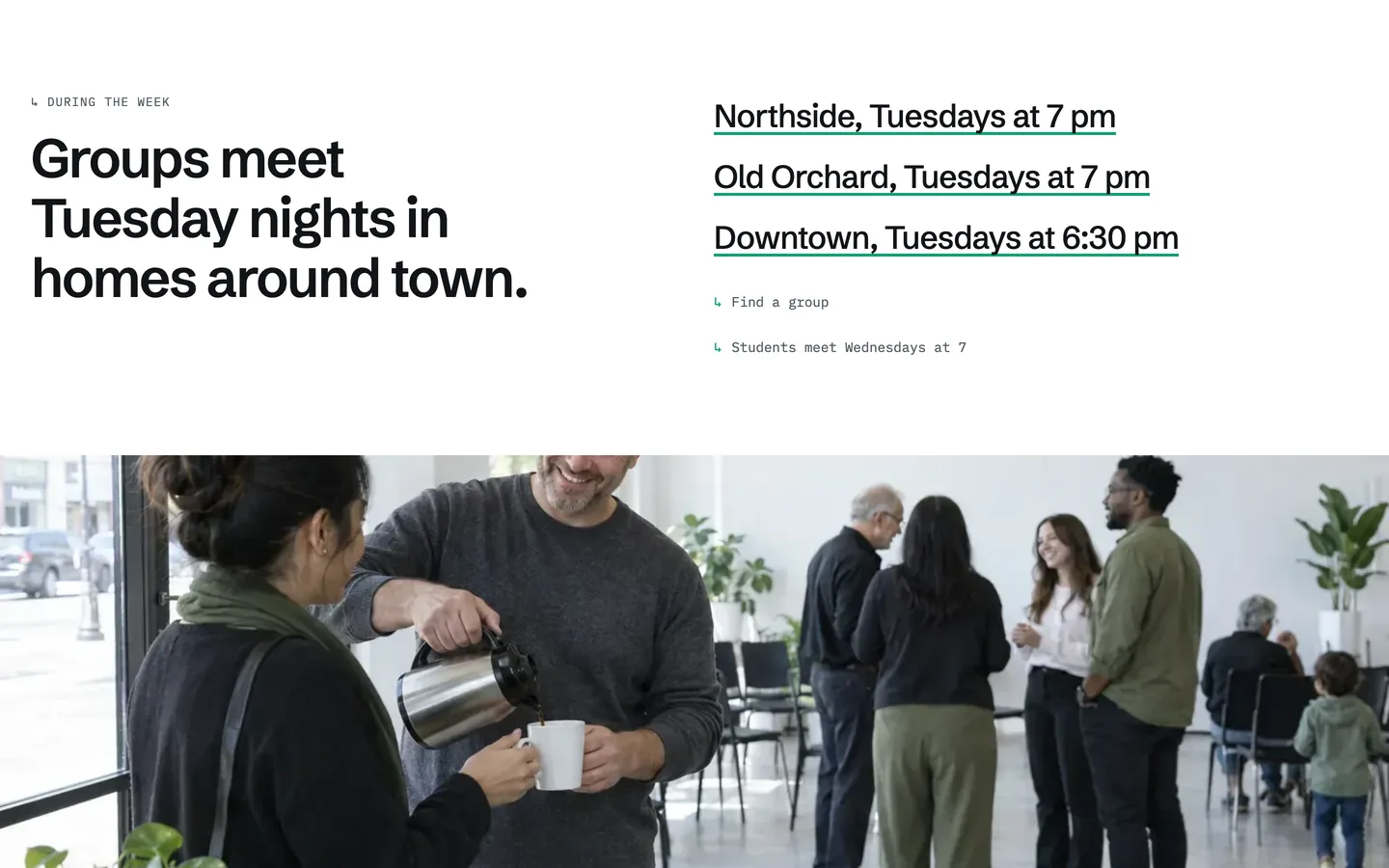 Plainly: Groups around town