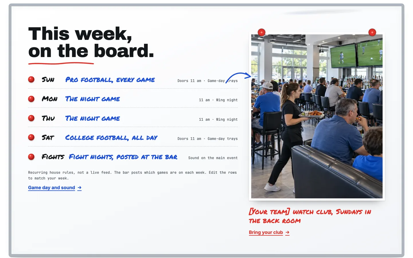 Playbook: This week, on the board