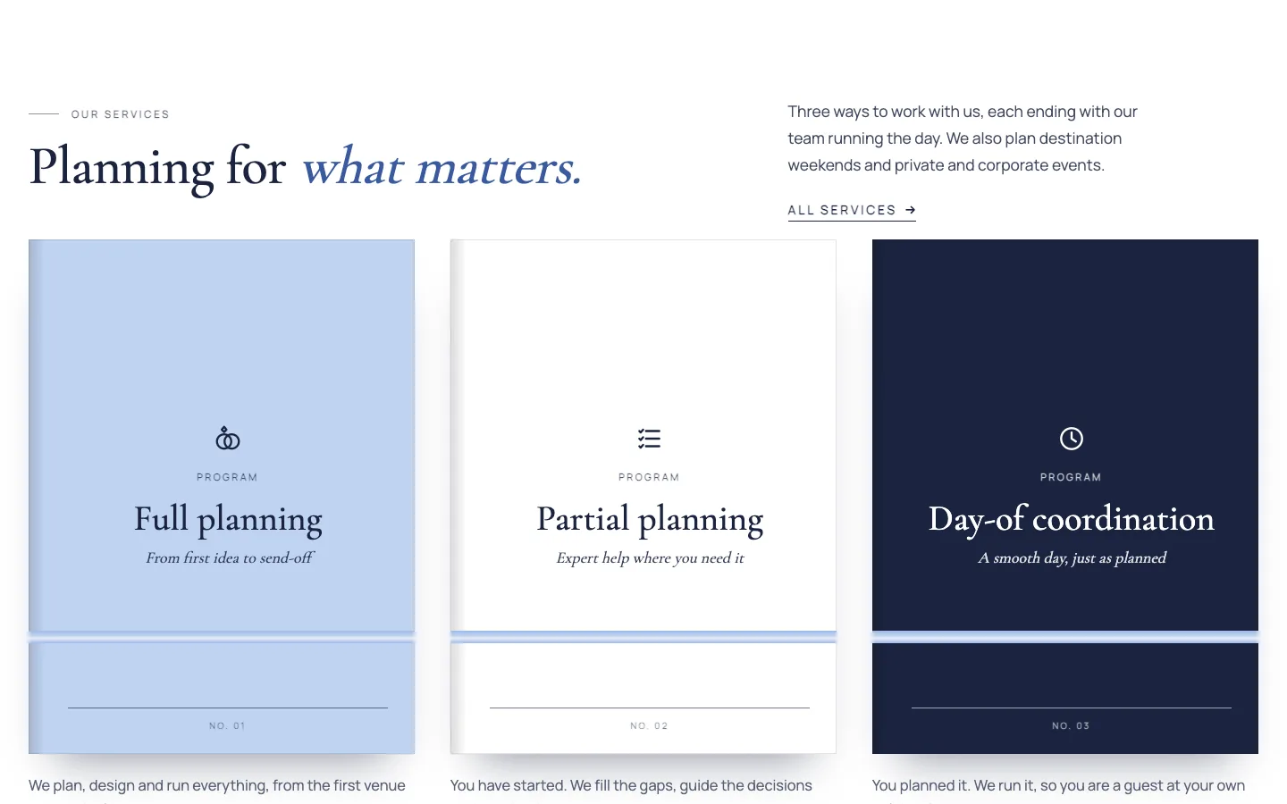 Program: Services / program booklets