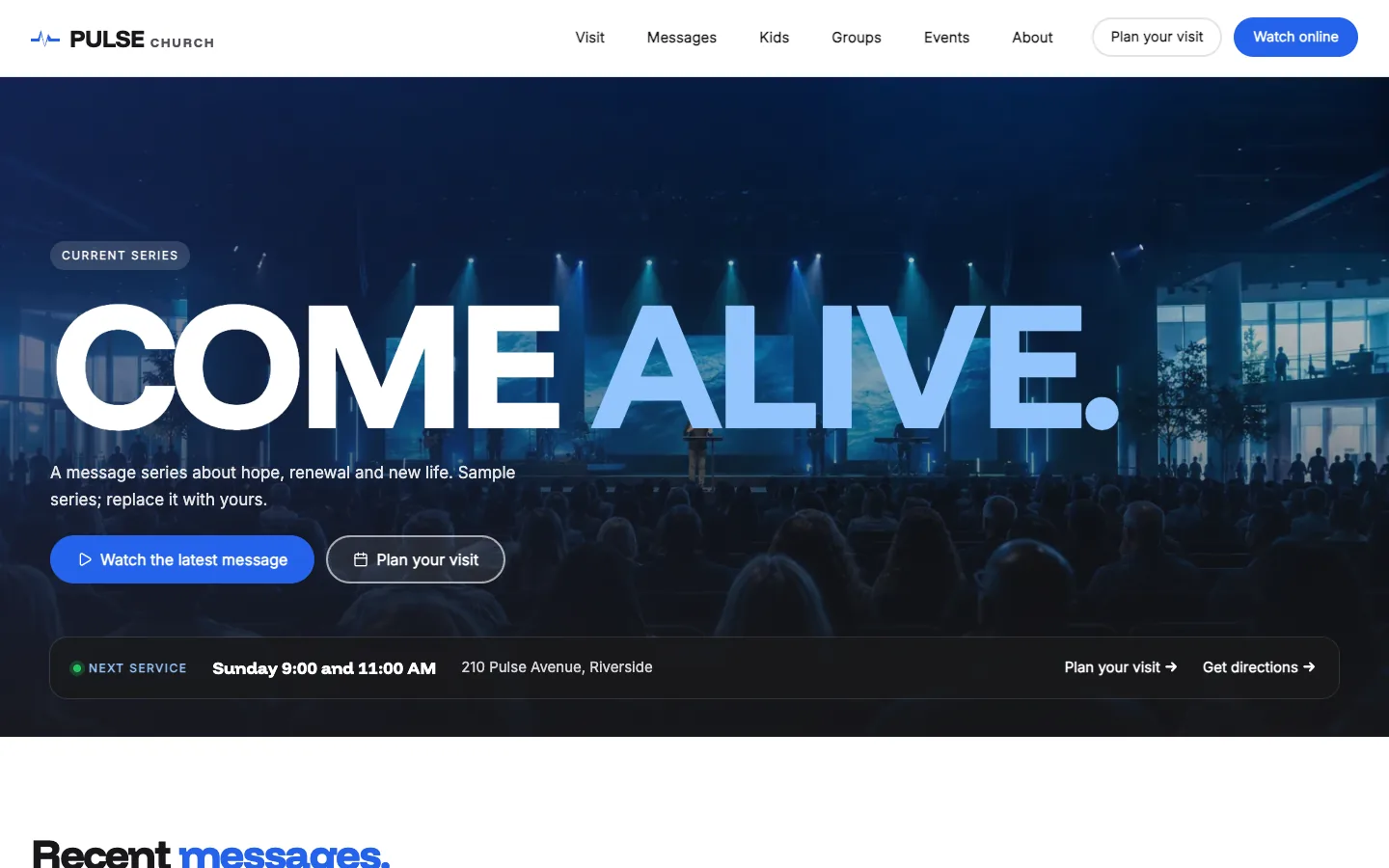 Pulse: Homepage
