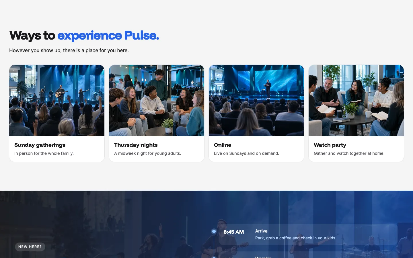 Pulse: Ways to experience