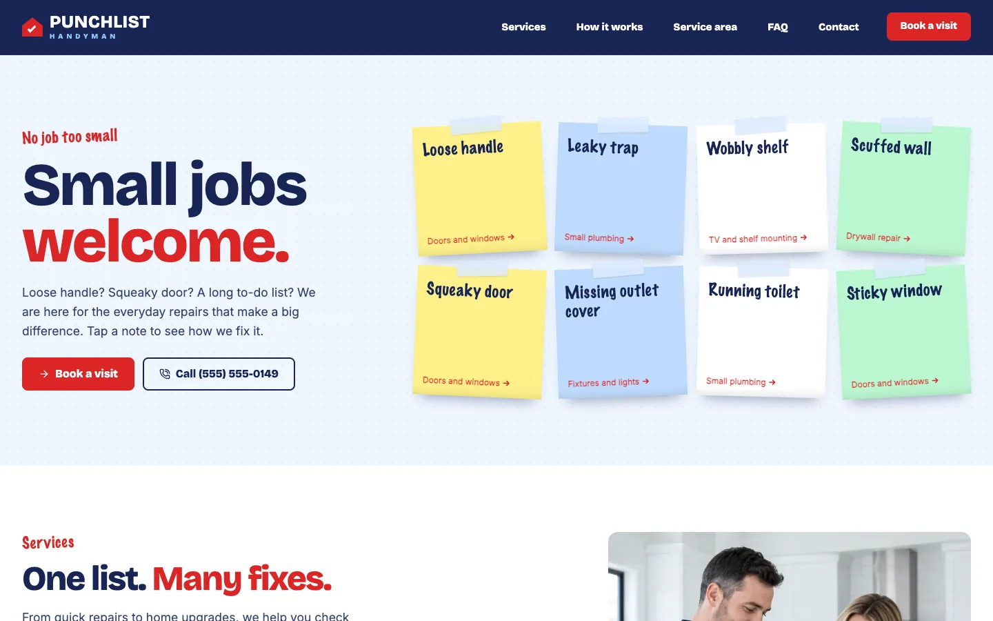 Punchlist: Home / sticky notes