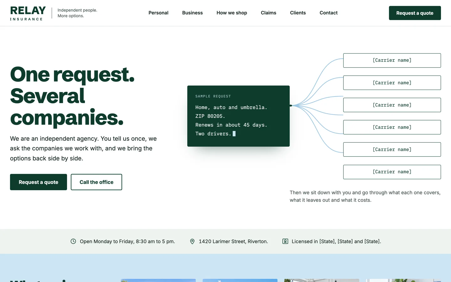 Relay: Homepage
