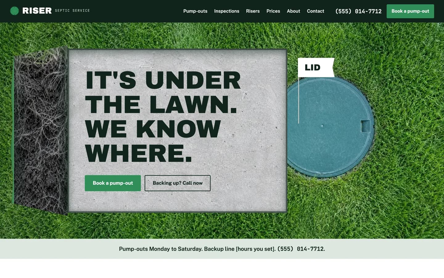 Riser: Homepage