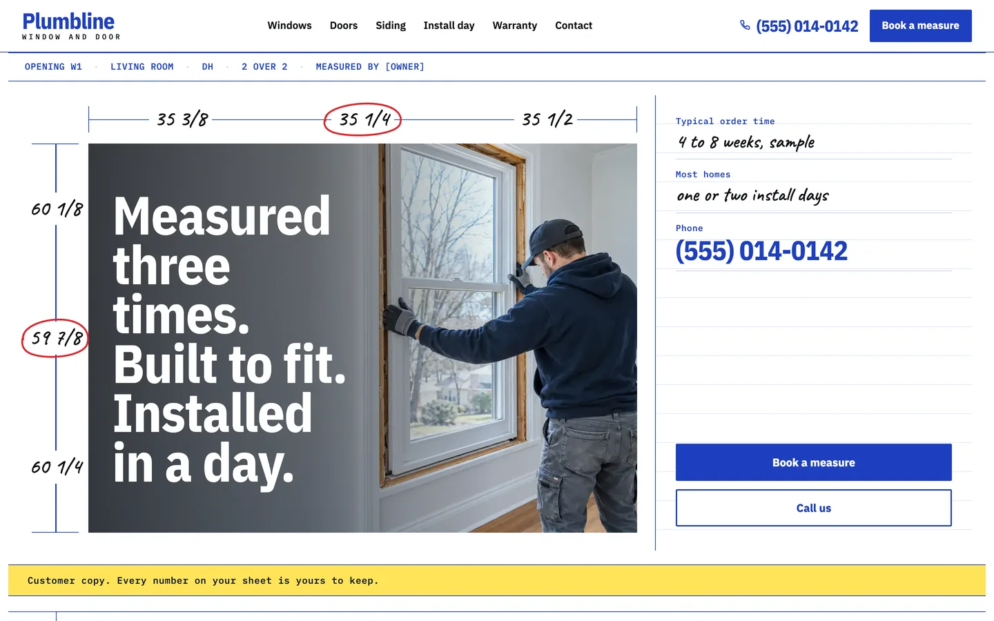 Rough website template homepage