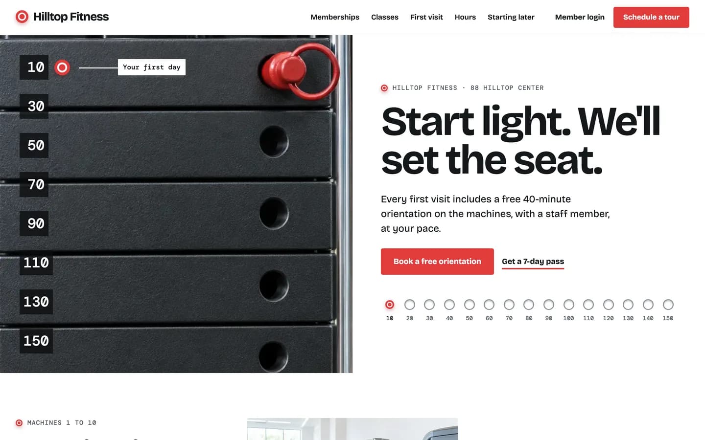 Selector website template homepage