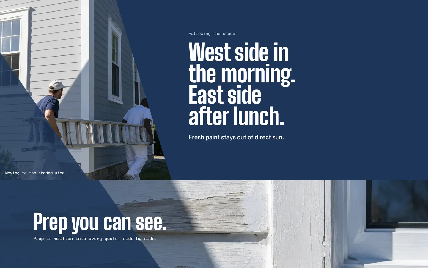 Shadeline: West side in the morning