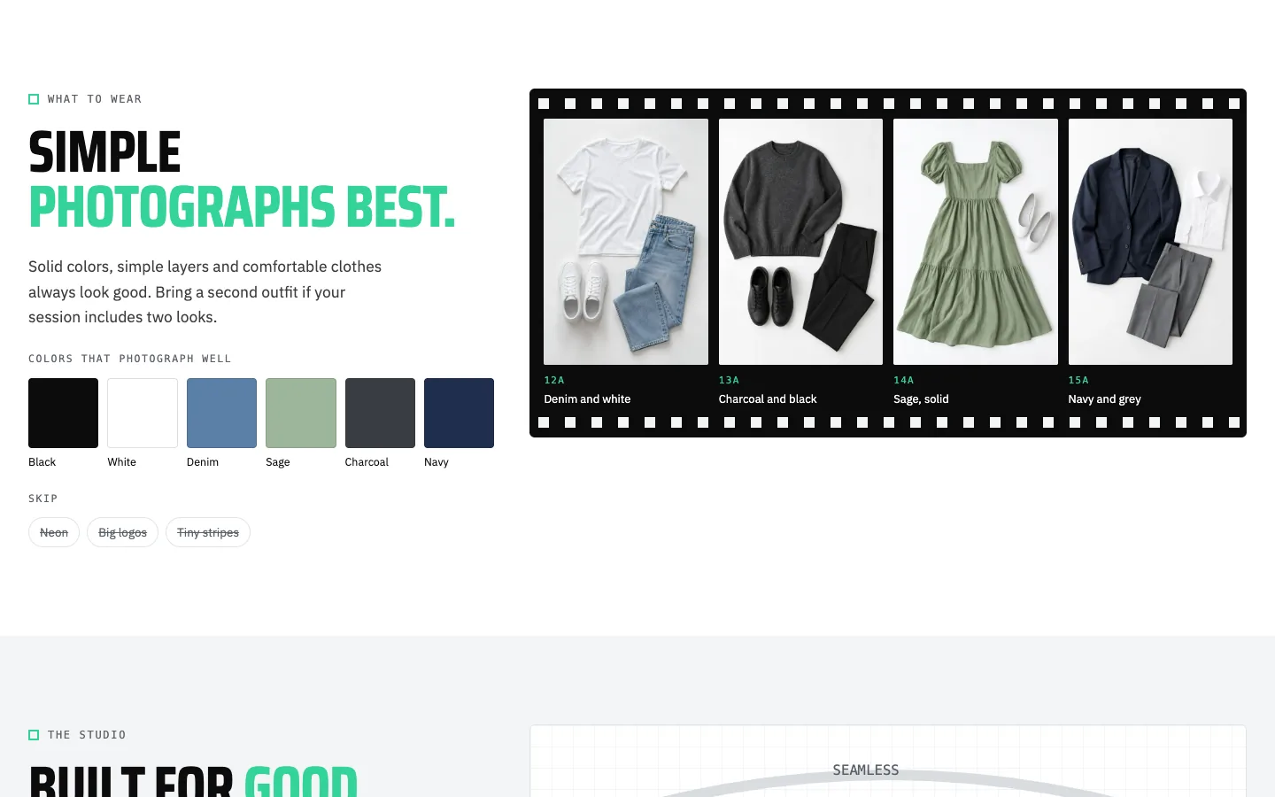Shutter: What to wear / film strip