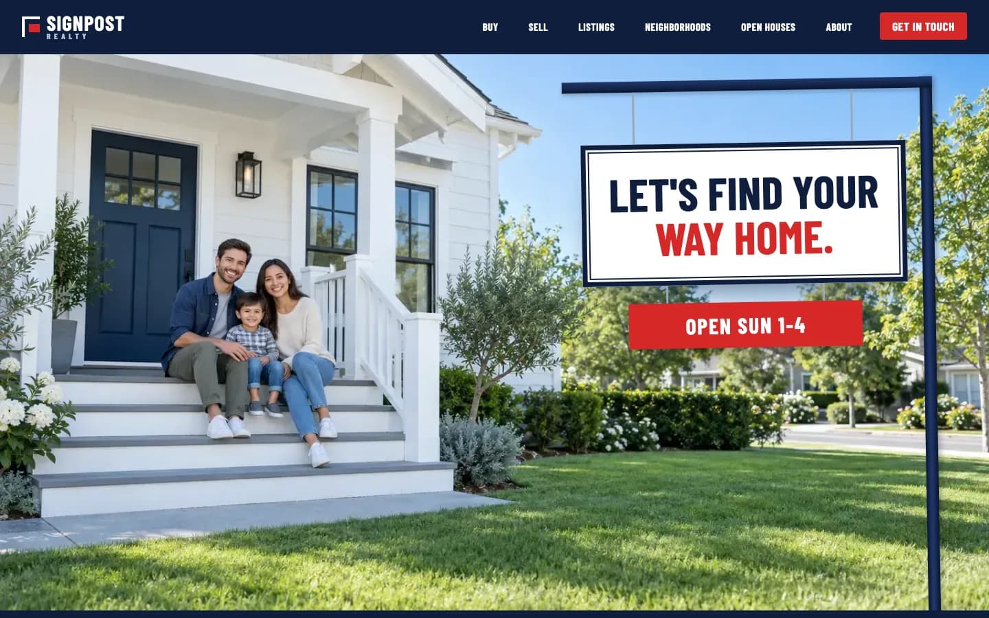 Signpost homepage running in Seedly Sites