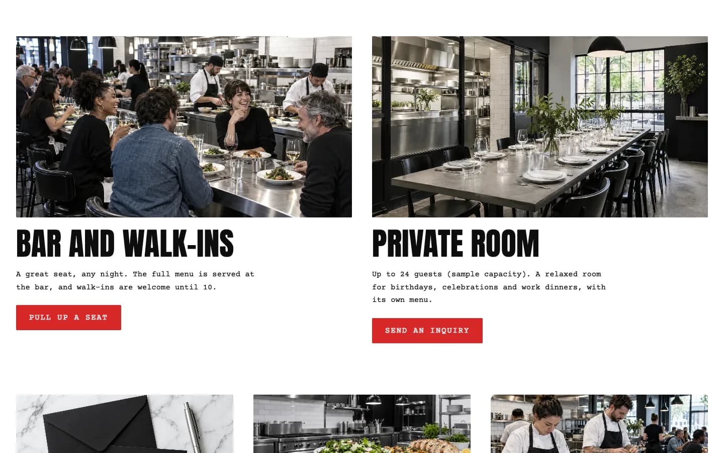 Skillet: Bar, walk-ins and the private room