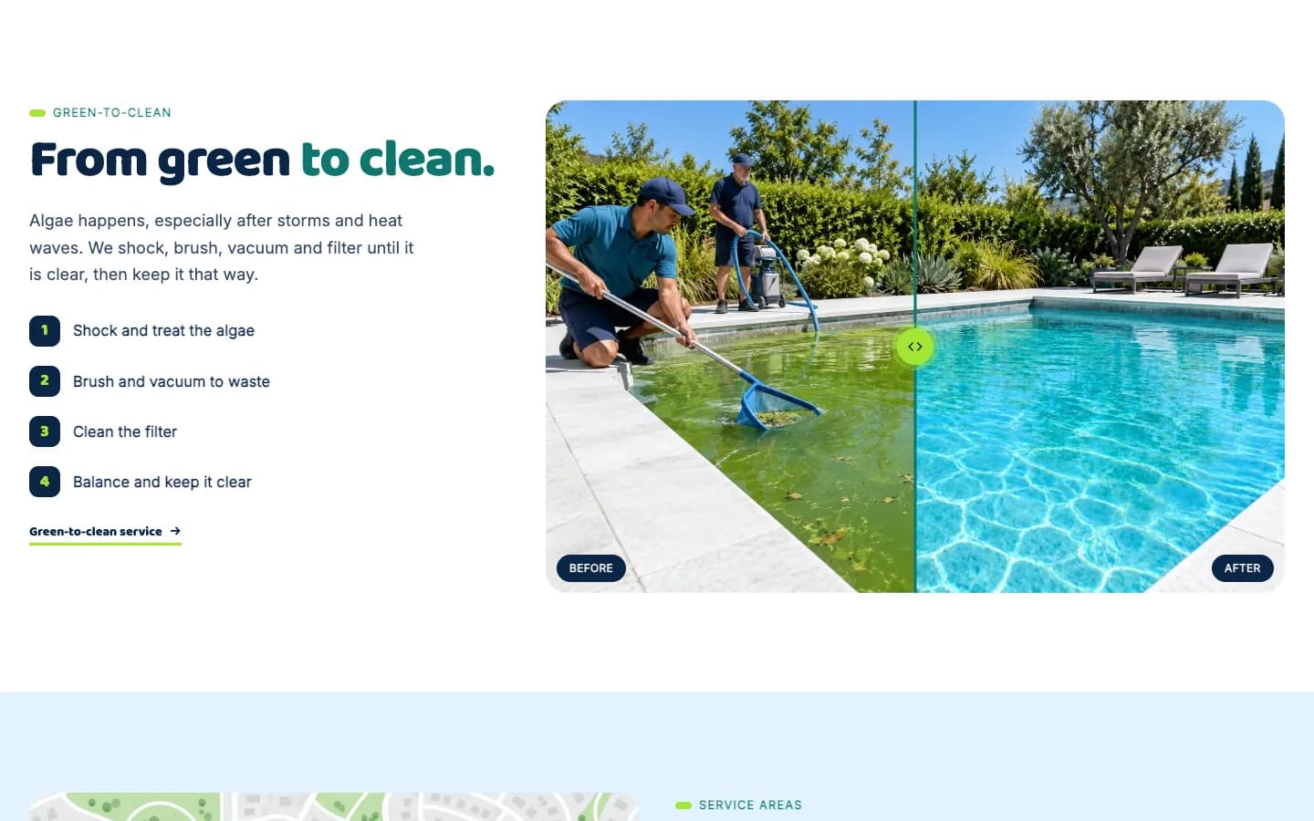 Skim: Green to clean / slider