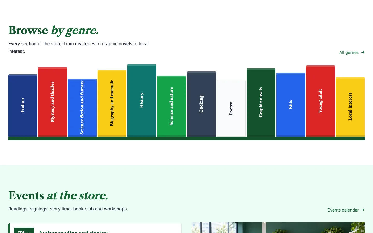 Spine: Genres as spines