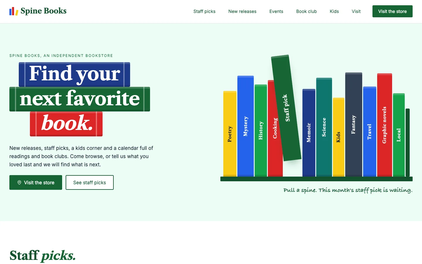Spine: Homepage