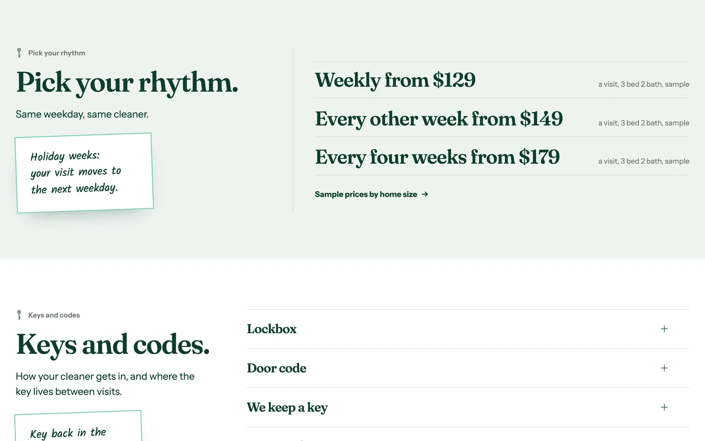Standing: Pick your rhythm