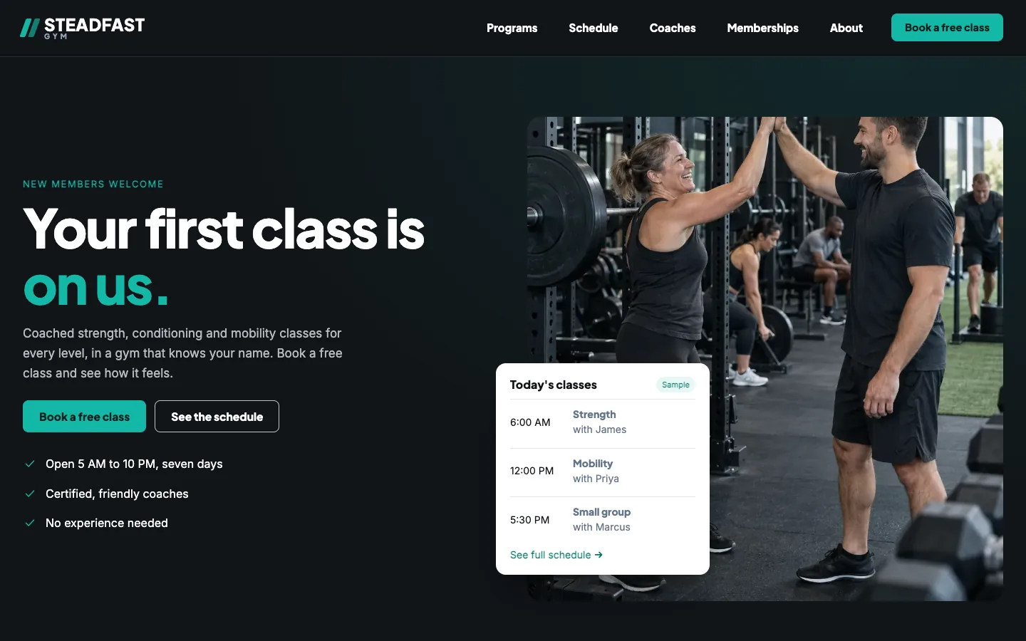 Steadfast: Home / classes