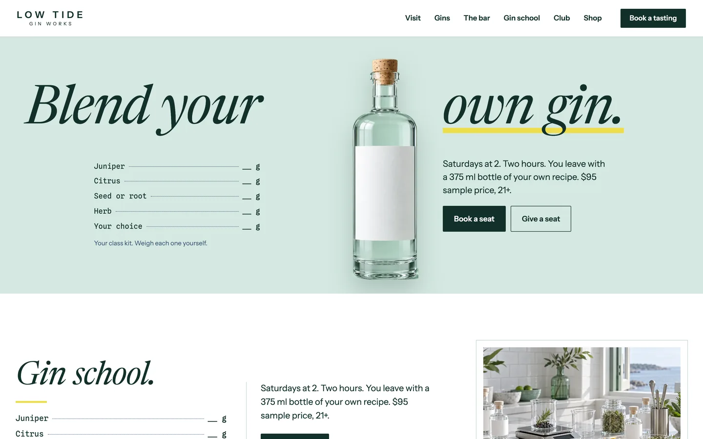 Stillroom: Home / blend your own gin