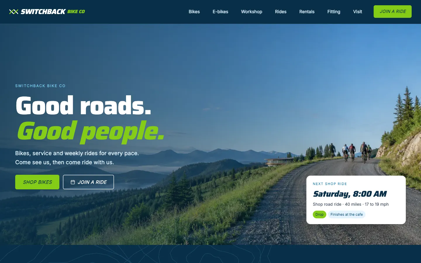 Switchback: Home / dawn ride