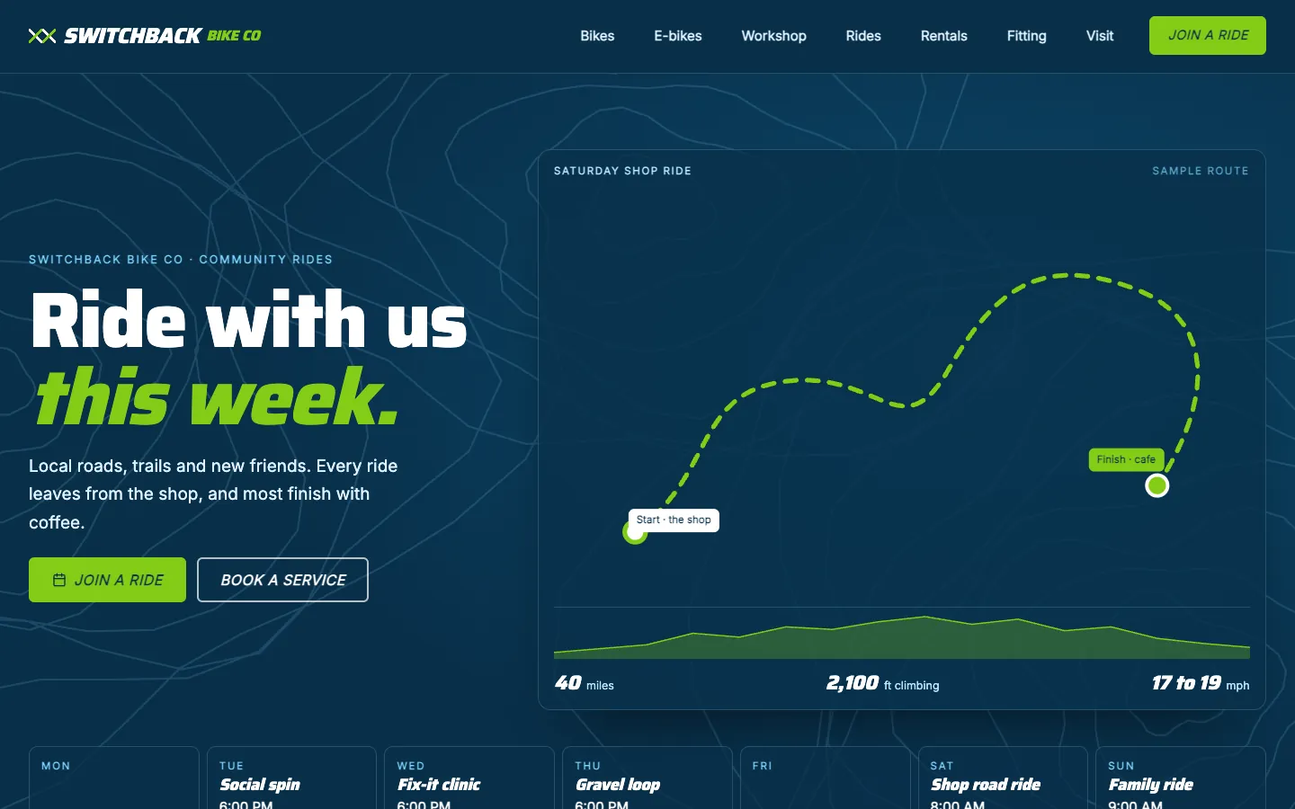 Switchback: Homepage