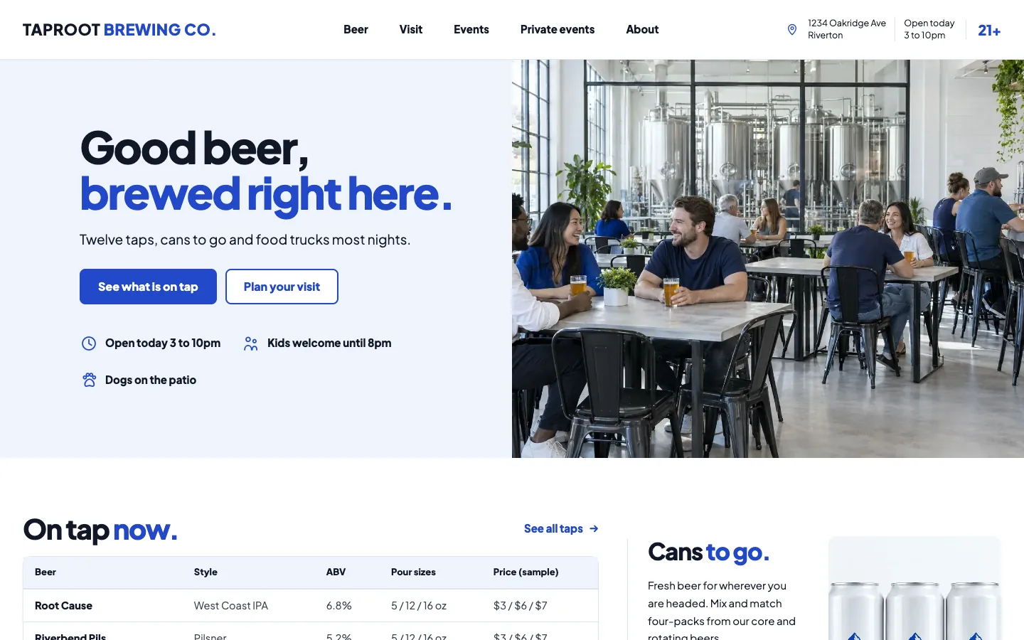 Taproot: Homepage