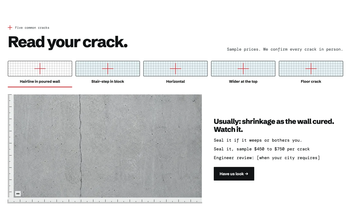 Telltale: Read your crack