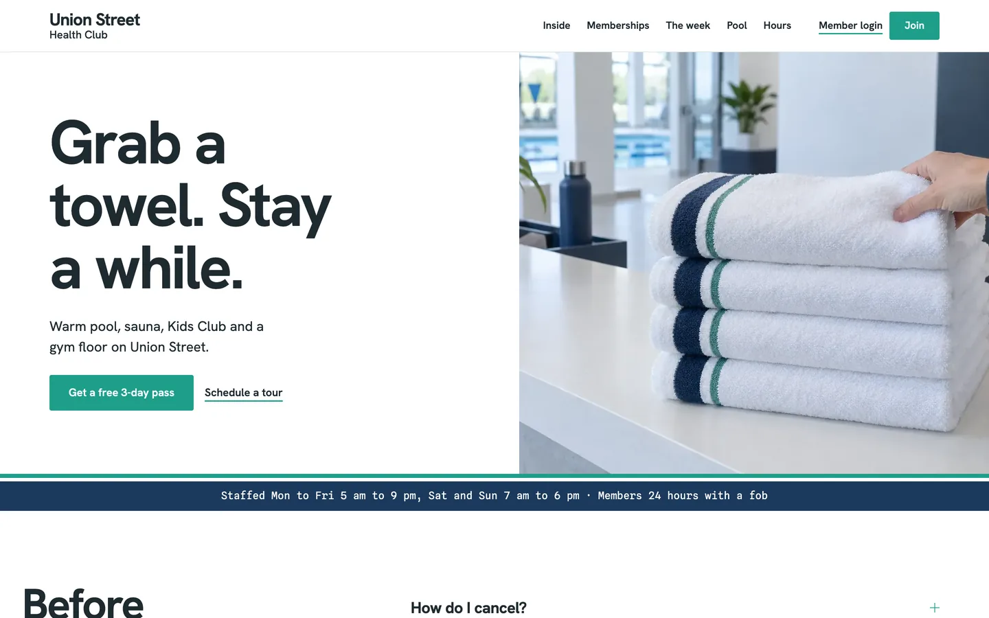 Terry website template homepage
