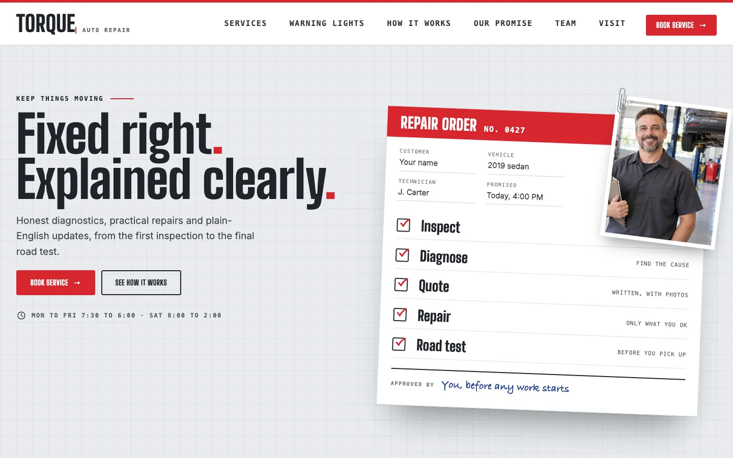 Torque homepage running in Seedly Sites