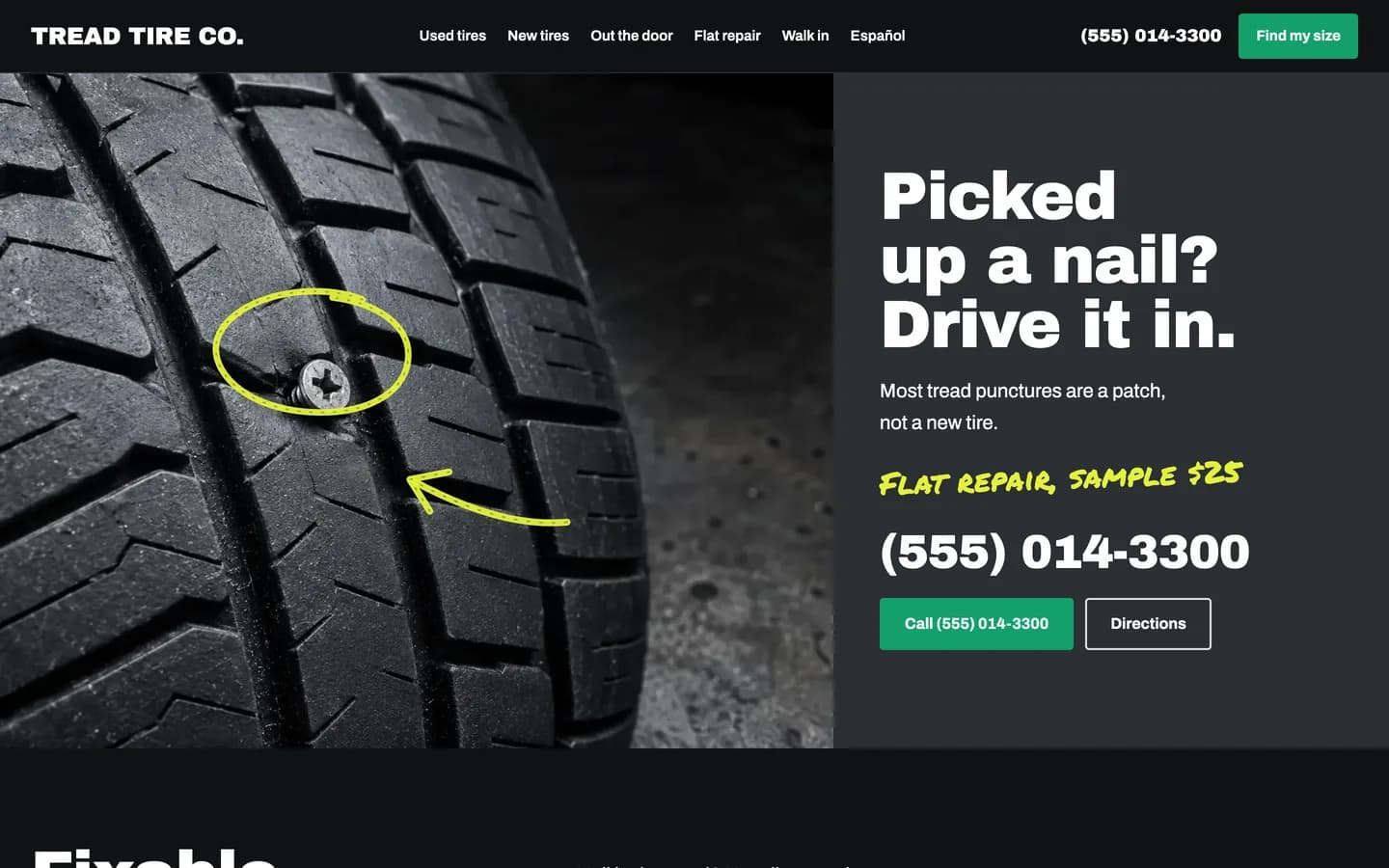 Tread: Home / picked up a nail?