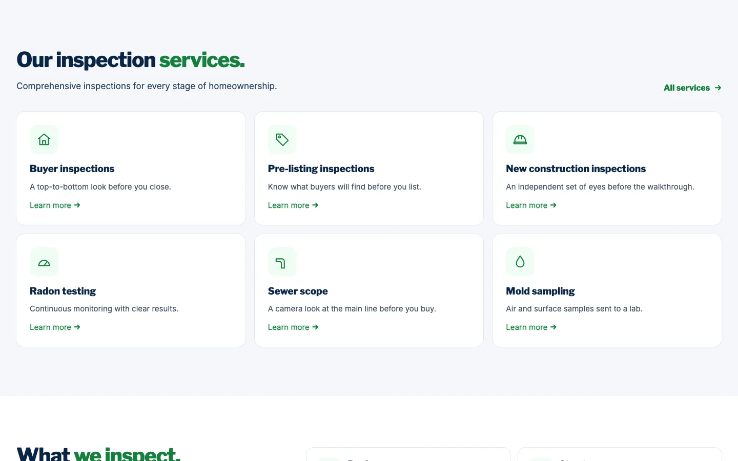 Truehome: Inspection services