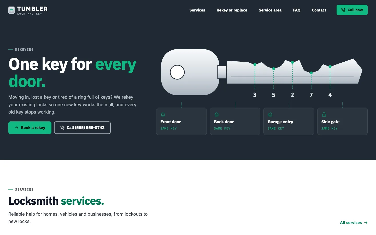 Tumbler: Home / one key