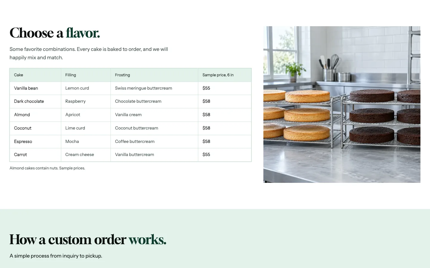 Whisk: Choose a flavor