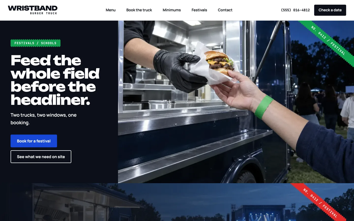 Wristband: Home / feed the whole field