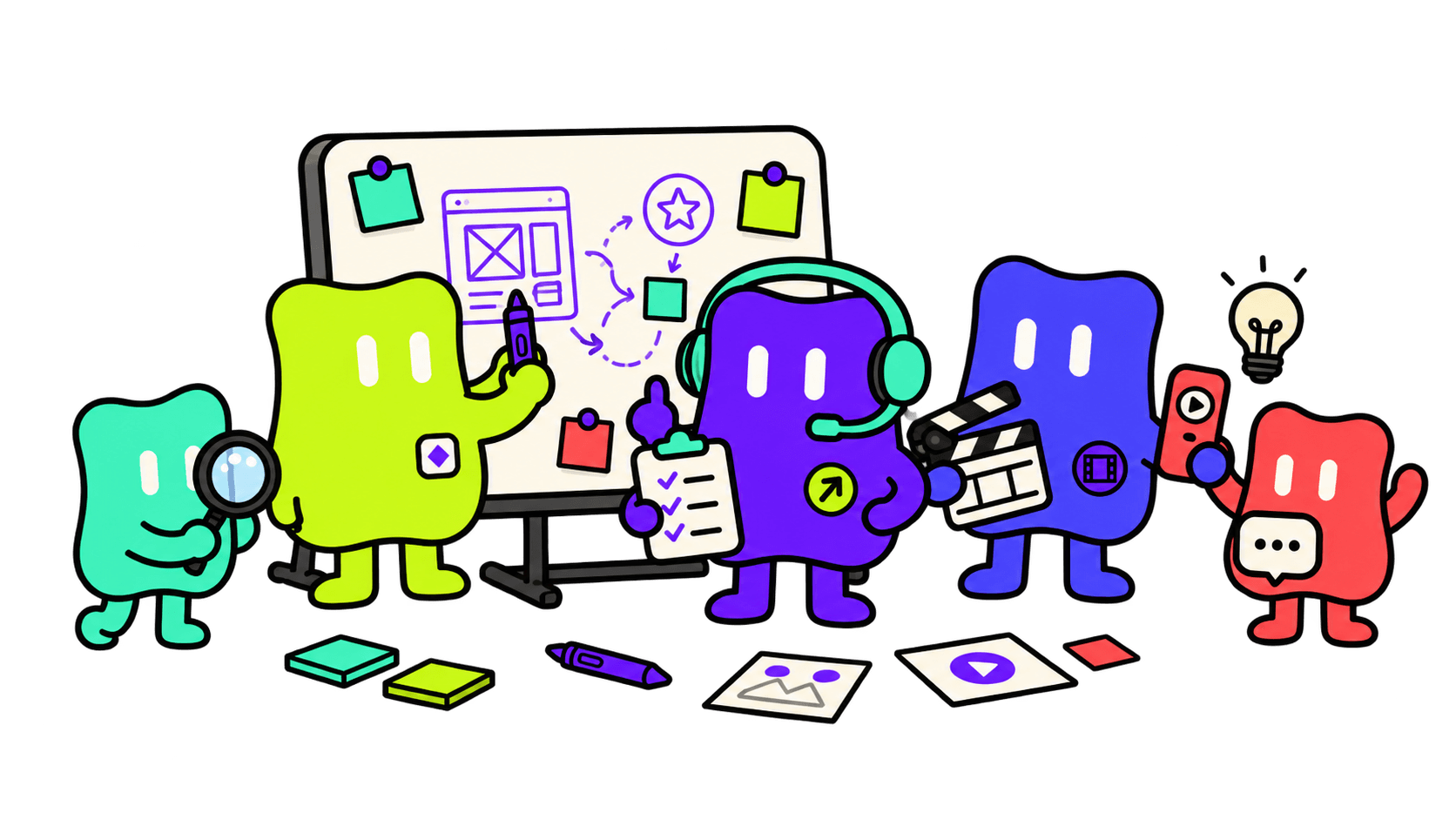 The AI Employees team building a human-led workflow