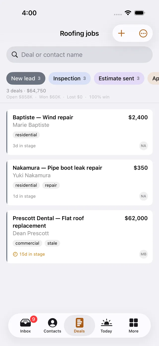 The native GoSeedly iOS pipeline with sample deals